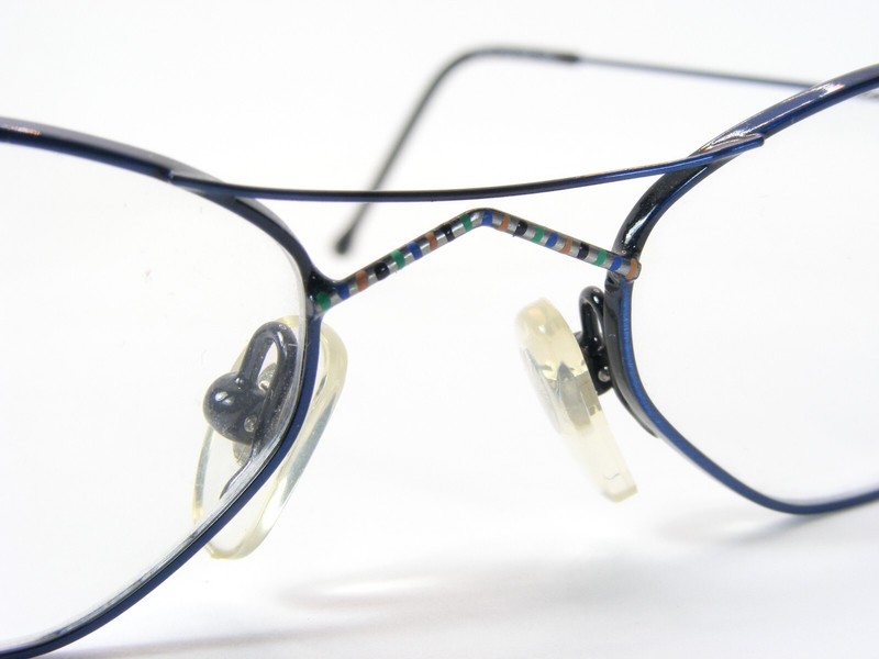 Vintage MEITZNER ALERIA 5121 Blue /Multicolor UNIQUE RARE EYEGLASSES 46-19-135mm gallery