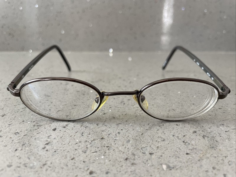 Nautica Eyeglasses Frames ONLY N7036 001 Brown Round Full Rim 46-21-135