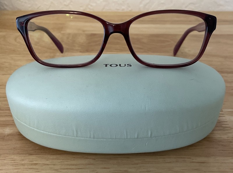 TOUS VTO810K Purple Eyeglasses Frames Cute Icons Bird Heart 54-16-140 COL.0W48