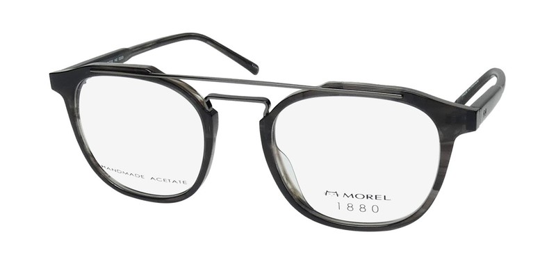 NEW MOREL 1880 60117M GLASSES MENS GRAY NG07 FULL-RIM FRANCE 50-20-140 PLASTIC