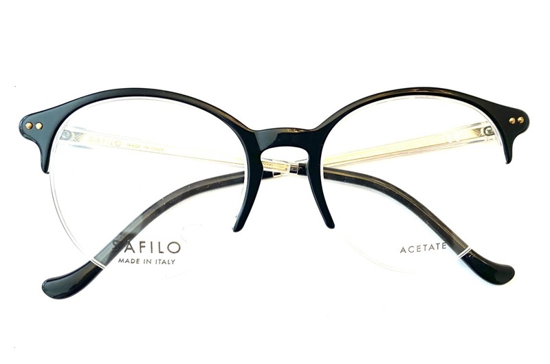 Safilo Eyeglasses Tratto 06 7C5 140 Black with Factory Demo Lenses