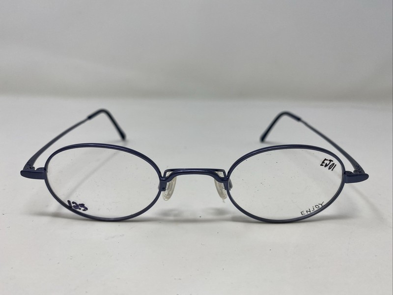 Enjoy Eyewear E 1709 B 43-24-145 Metallic Blue Full Rim Eyeglasses Frame ZY66