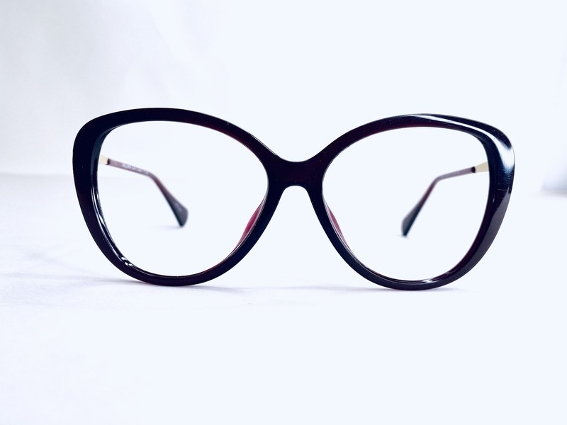 New Ralph by Ralph Lauren Cat Eye Oversize Red Gold Eyeglasses RA5288U 57 17 140