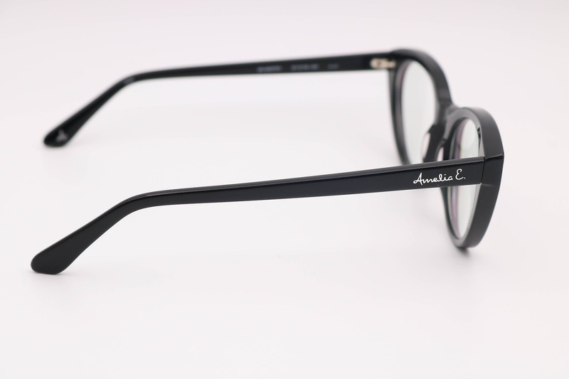 Amelia E Marcia Black Cat Eye 35-002751 Eyeglasses Frames 51-19-140 gallery