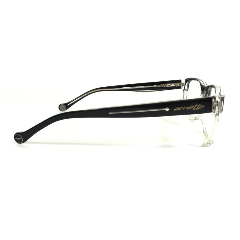 Arnette Small Eyeglasses Frames Cross Fade 7087 1019 Clear Black 49-18-135 gallery