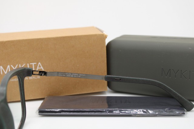 NEW MYKITA MYLON HYBRID BARLEY COL 308 GREEN GUNMETAL AUTHENTIC EYEGLASSES 51-20 gallery
