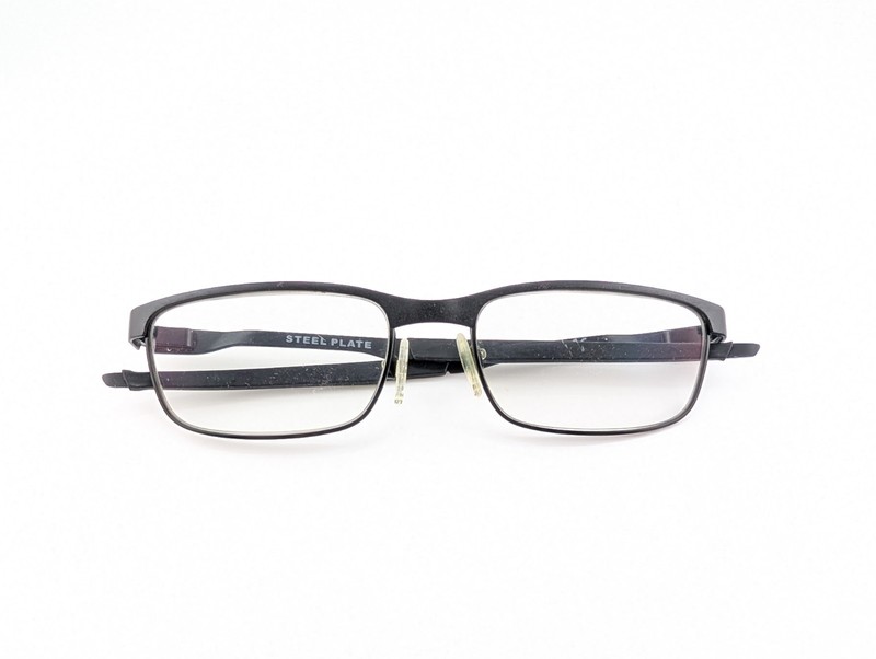 Oakley Eyeglasses Frames Only, STEEL PLATE, OX3222-0154, 54-18-141, Powder Coal