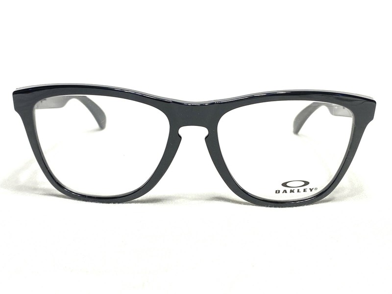 NEW Oakley Frogskins OX8131-0554 Mens Gloss Black Sunglasses Eyeglass Frames 54