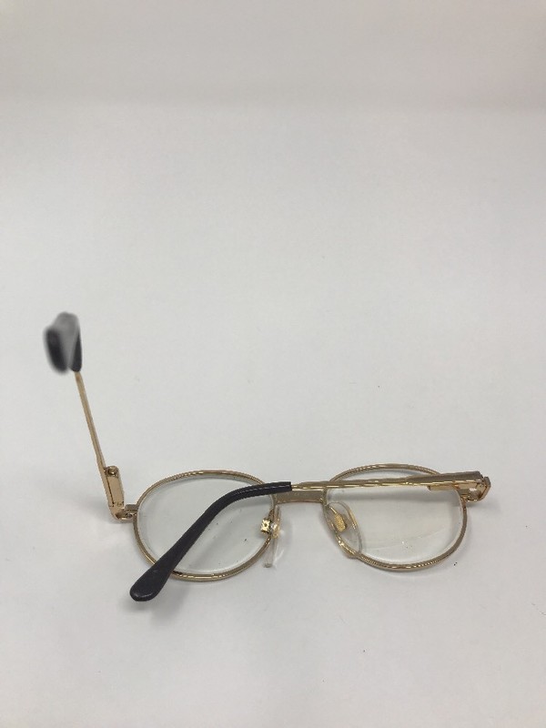 Anthony Martin Eyeglasses Becky 45-16-120mm Gold Blue Metal Full Rim GB27 gallery