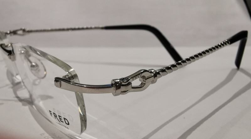 FRED LUNETTES 8305 FORCE 10 EVO F2 002 Platine Rimless Frames Eyeglasses 54-18