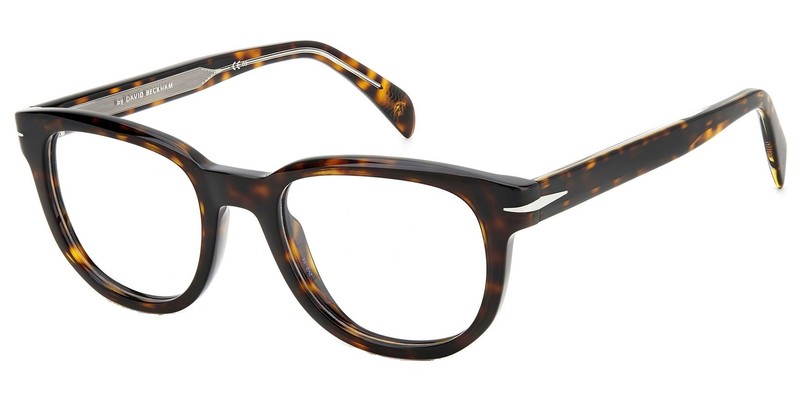 David Beckham Men’s Soft Square Eyeglass Frames w/ 5-Barrel Steel Hinges DB7097