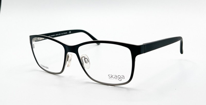 NEW SKAGA 3874 BARBRO 5501 BLACK AUTHENTIC EYEGLASSES 55-16
