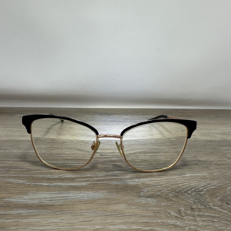Michael Kors MK 3012 1203 Adrianna Eyeglasses Frames Black Gold 51-17-135 8082