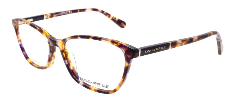Banana Republic Bree DEX Women’s Eyeglasses Frames 53-16-135 Brown Violet Havana
