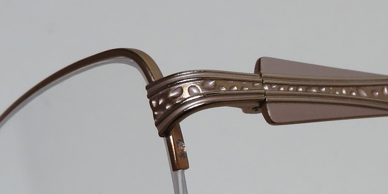 NEW DANA BUCHMAN LADA EYEWEAR 52-17-135 YG CAT EYE METAL & PLASTIC WOMENS gallery
