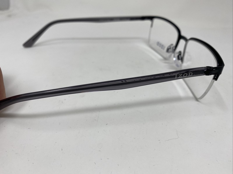 IZOD IZ 2109 BLACK GRAY 55/17/145 EYEGLASSES FRAME !R46 gallery