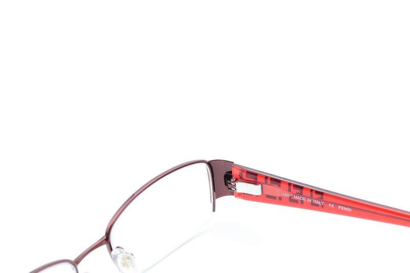 FENDI F894 617 Burgundy Red 51-17-130 Frames Flex Hinges w/Case Q6 gallery