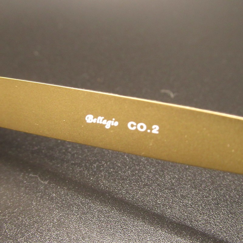 Bellagio 530 Rectangle Eyeglass Frames 49-18-140 Brown Gold Patterned Full Rim gallery