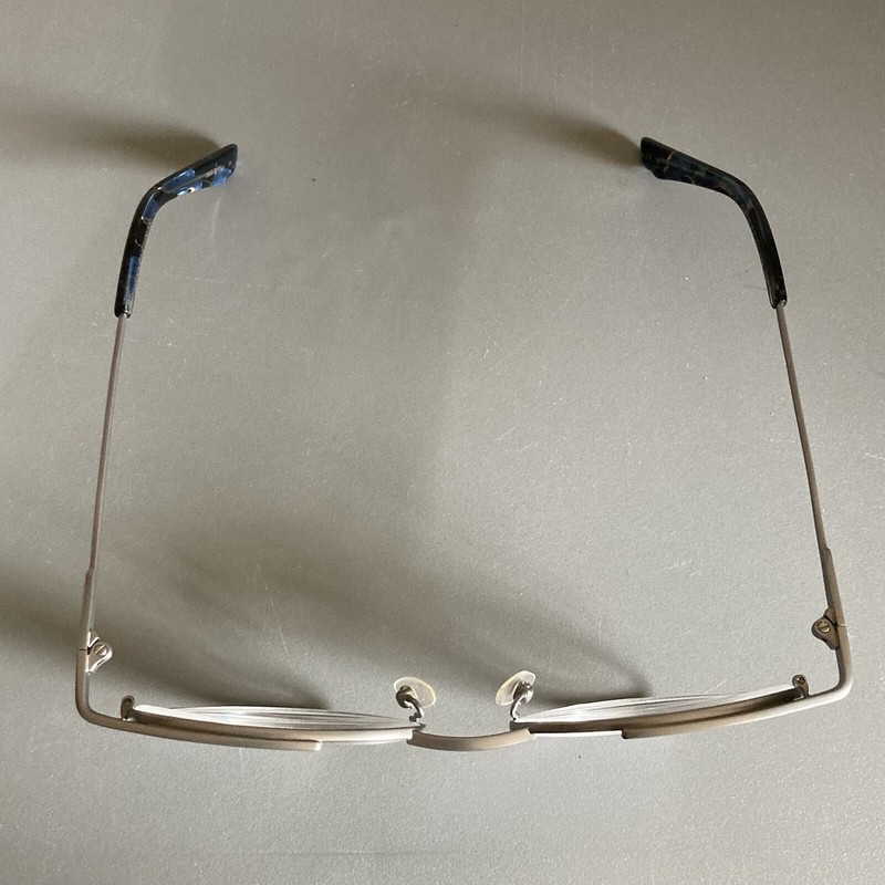 Dana Buchman Carol Sue Titanium Cat Eye Eyeglasses Frame Silver/Brown 49-16-135 gallery