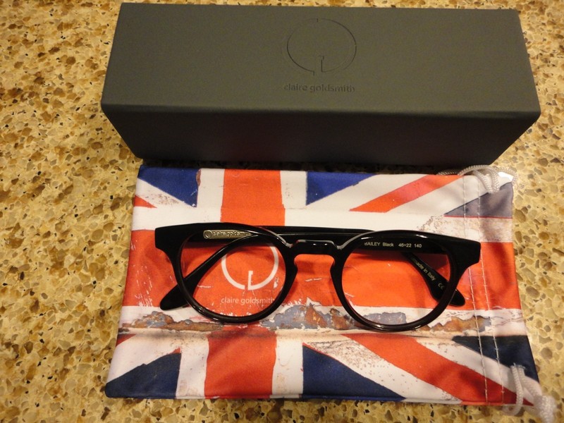 Claire Goldsmith Bailey Black eyeglasses in GREAT Condition like Oliver Peoples