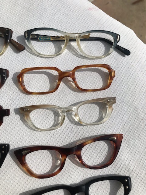 NOS VTG Lot of 26 Pcs. 1950's 1960's Children's Eyeglasses Fronts B&L A/O Shuron gallery
