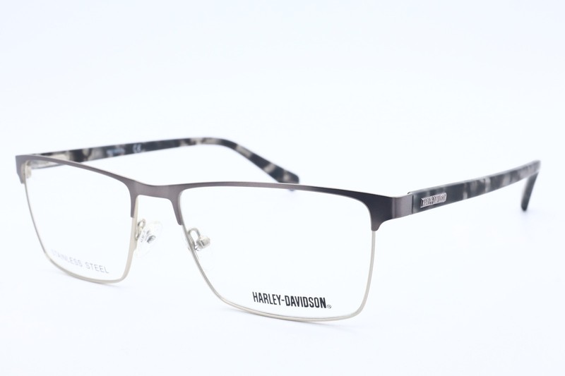 Harley Davidson HD0757 Metal Eyeglass Frame 009 Matte Gunmetal 58-17-150