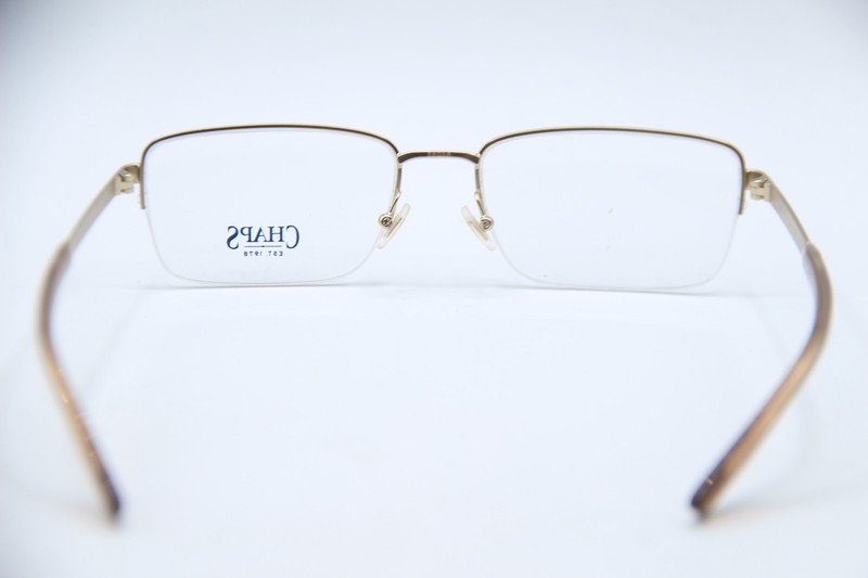 NEW CHAPS CP 2102 9429 GOLD BROWN GUNMETAL AUTHENTIC FRAMES EYEGLASSES 56-18 gallery
