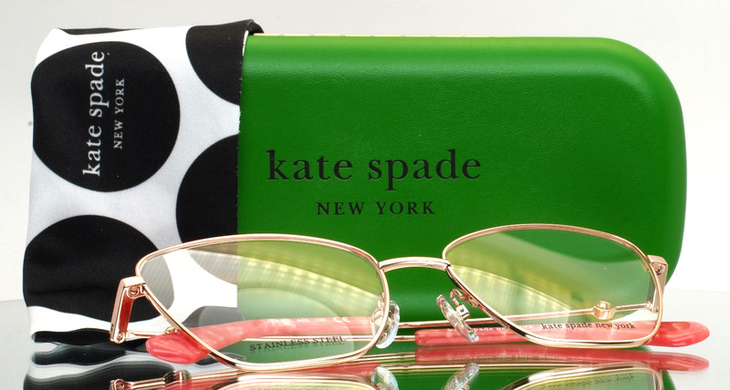KATE SPADE Journee AU2 Rose Gold Womens Cat Eye Eyeglasses 53-16-140 B:43
