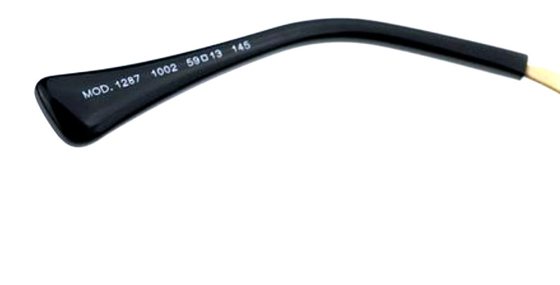 New VERSACE Aviator Eyeglasses MOD 1287 1002 57-13 145 Shiny Gold & Black Frames gallery