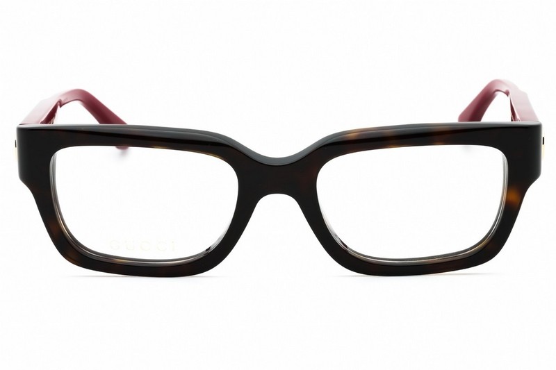 GUCCI GG1666O-006-53 Eyeglasses Size 53mm 0mm 0mm RED HAVANA Women NEW
