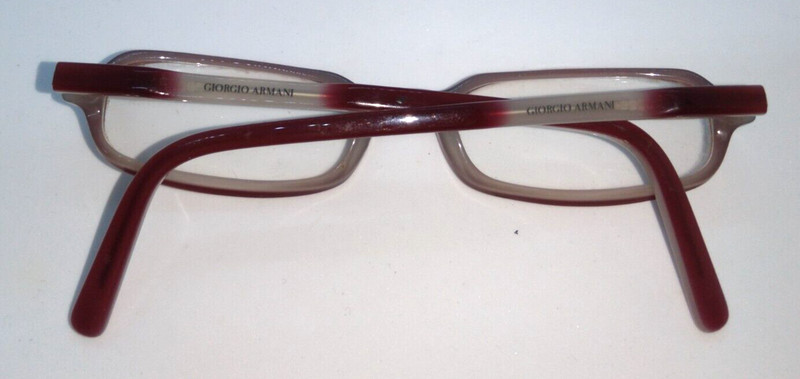 Giorgio Armani Demi Eyeglass Frames 2032 562 Burgundy on Gray 49-17-135 gallery