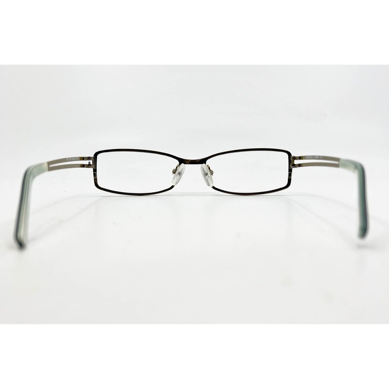 St Moritz Cyber 820 Willow Eyeglasses Green Metal Rectangular Frame 52-17-130 gallery