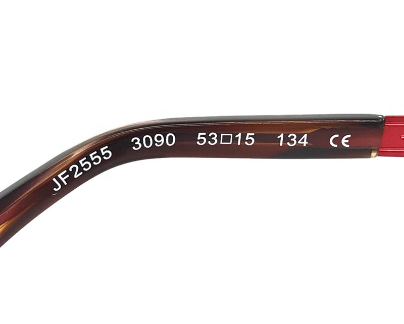 J.F. Rey Eyeglasses Frames JF2555 3090 Matte Red Brown Tortoise 53-15-134 gallery