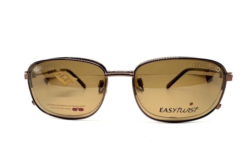 1 Unit New EasyTwist Brown Eyeglass Frame 51-17-135 #837