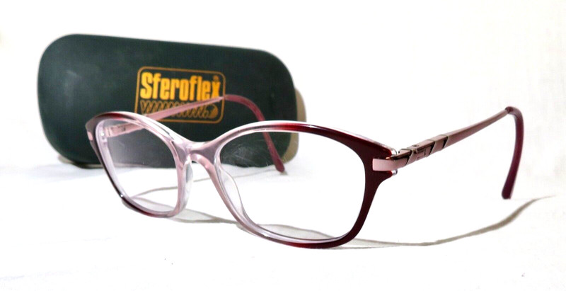 Stereoflex 1556 C593 Eyeglasses, eyewear frames, Clear fade/Rose metal arms