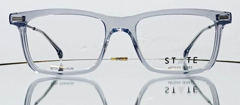 STATE Optical Co. HIDEOUT Eyeglasses SMOKE MATTE GRAPHITE New Plastic 53-19-145 gallery