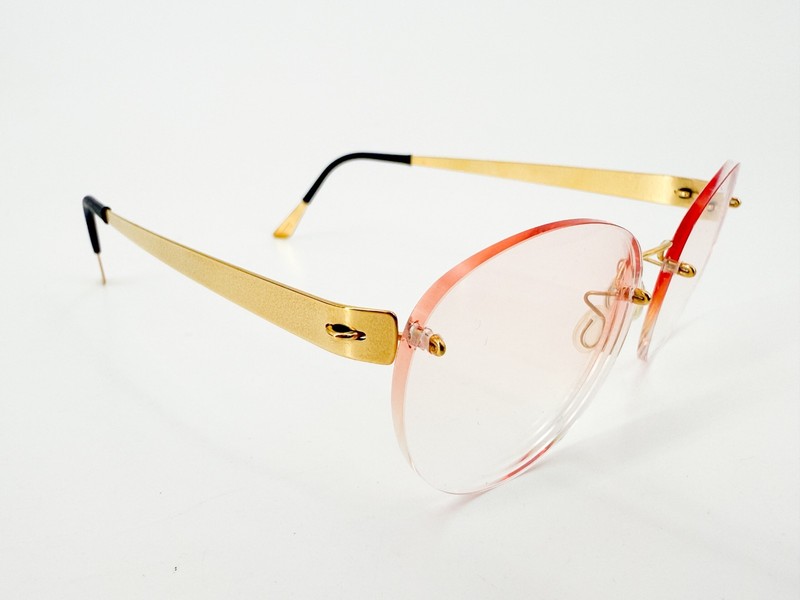 Lindberg Spirit Titanium Eyeglasses FRAMES 130mm PGT Gold L307