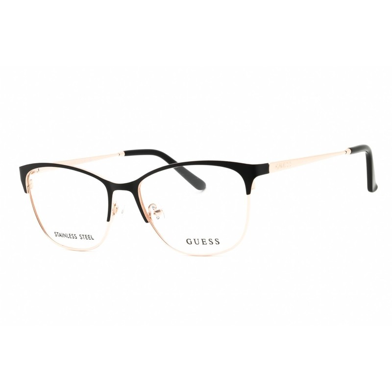 Guess Unisex Eyeglasses Metal Matte Black Rectangular Shape Frame GU2766 002