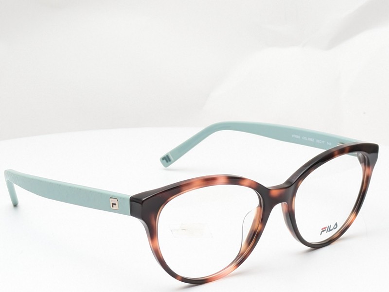 FILA VFI092 09SZ Havana Mint Green Unisex Eyeglasses Frames 53-17-140