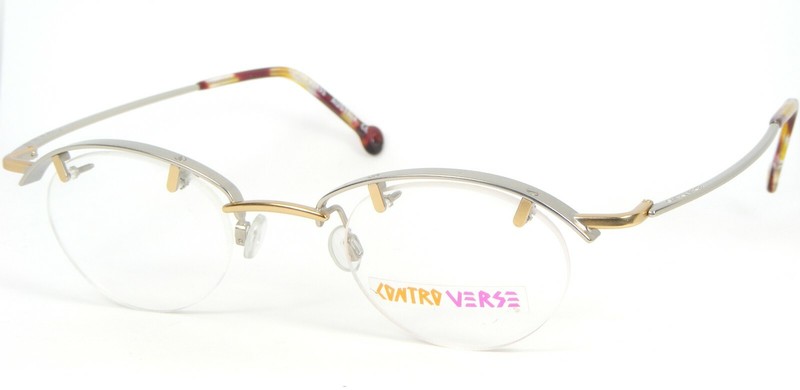 CONTRO VERSE 3920 123-27 SILVER /GOLD EYEGLASSES GLASSES CONTROVERSE 44-23-140mm