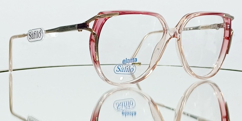 ELASTA BY SAFILO PORTFOLIO 324 56N Eyeglasses GOLD CRYSTAL ROSE 55-13-125 Italy gallery