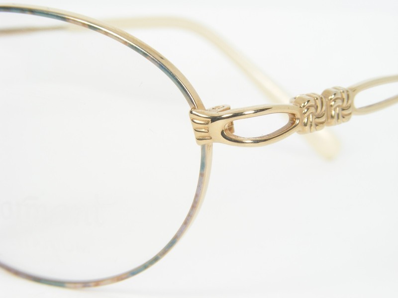 Vintage CHARMANT Titanium CH8223 TV GOLD /TEAL /OTHER EYEGLASSES 52-18-153mm gallery