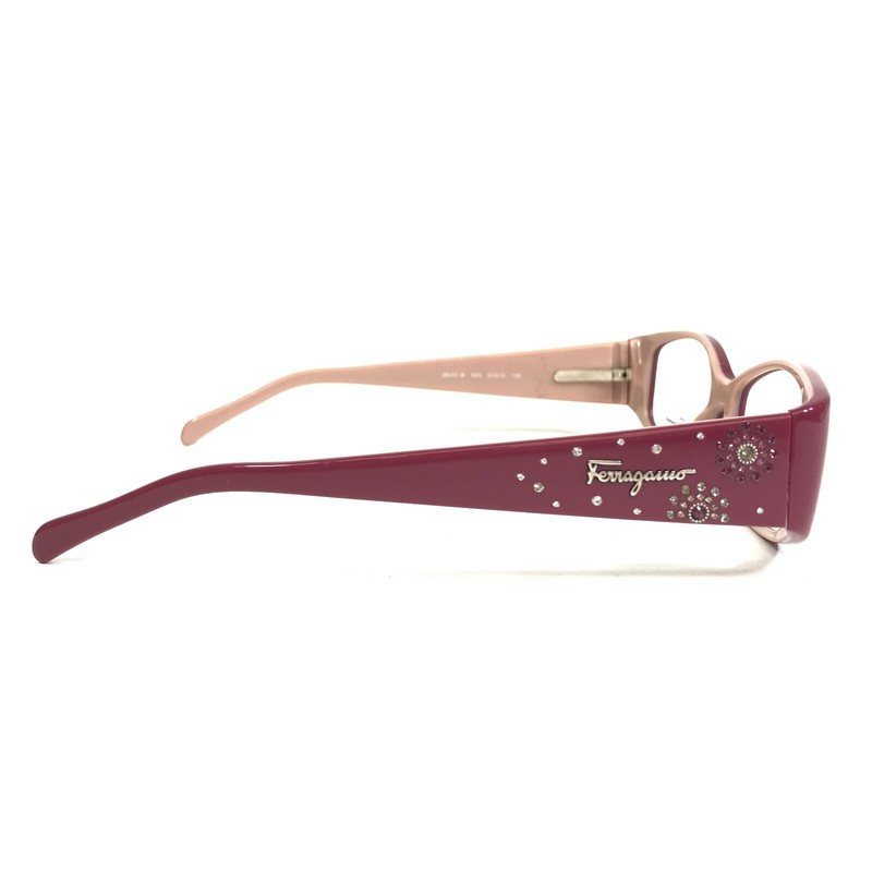 Salvatore Ferragamo Eyeglasses Frames 2645-B 589 Red Pink Beige 52-15-135 gallery