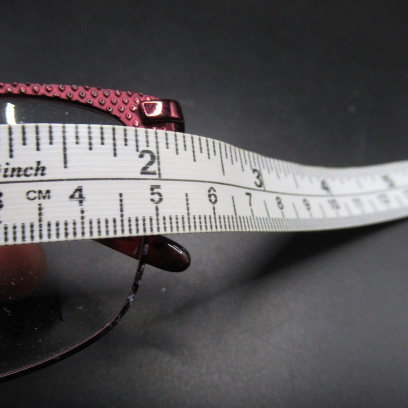 Ellen Tracy Amsterdam Wine Burgundy Metal Eyeglass Frames 50-16-130 Women's Cat gallery