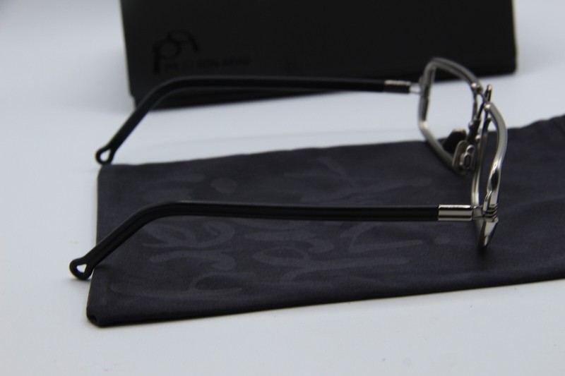 PQ EYEWEAR LANCASTER GATE 2029 SILVER BLACK AUTHENTIC FRAME EYEGLASSES 49-15 gallery