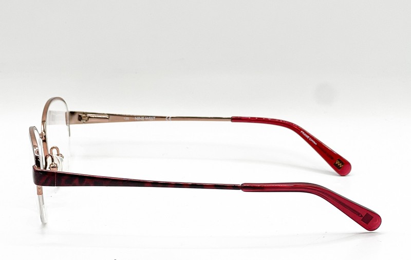 NEW NINE WEST NW1060 780 RED GOLD AUTHENTIC EYEGLASSES 50-17 gallery