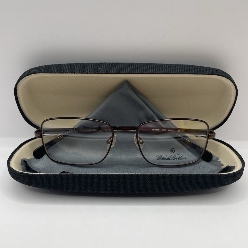 Brooks Brothers BB 1019 1571 Eyeglasses Frame Bronze Metal 53-17-140 Case