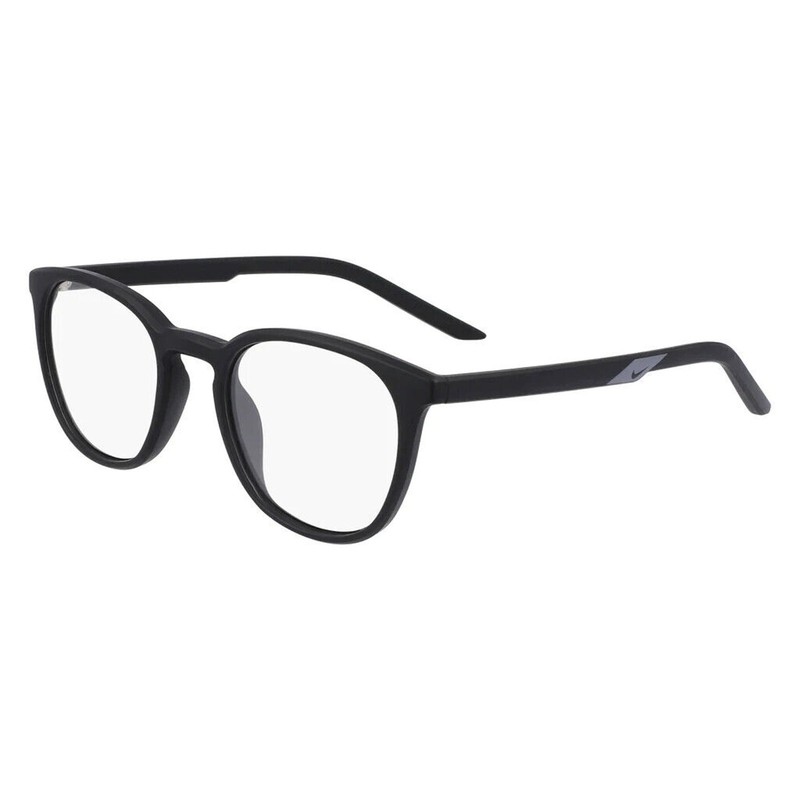 NIKE 7301 001 MATTE BLACK ROUND EYEGLASSES FRAME 50-20