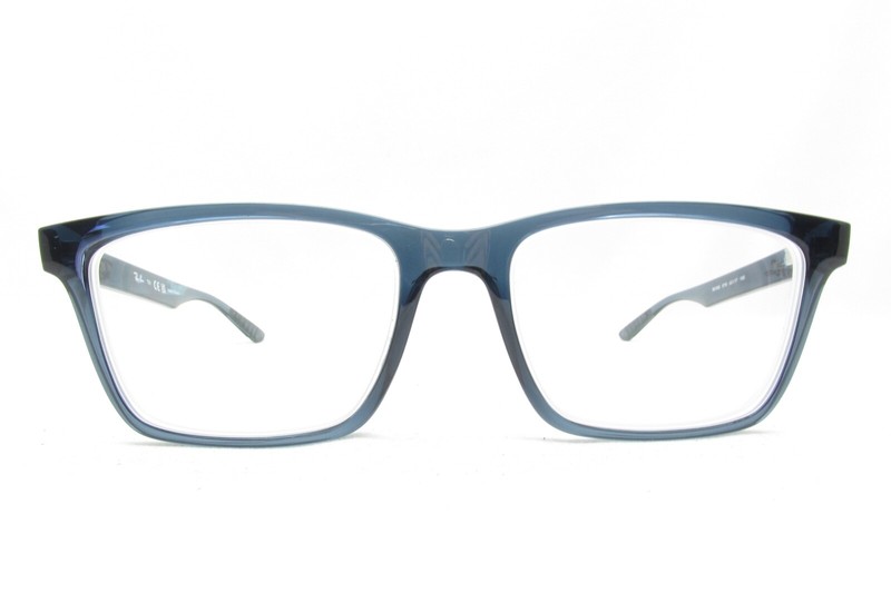 RAY-BAN MODERN HORNED BLUE RB7025 EYEGLASSES FRAMES THAILAND 55-17-145 114703