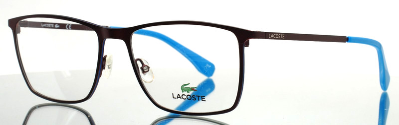 LACOSTE L2223 615 Burgundy Blue Mens Rectangle Eyeglasses 54-17-145 B:39